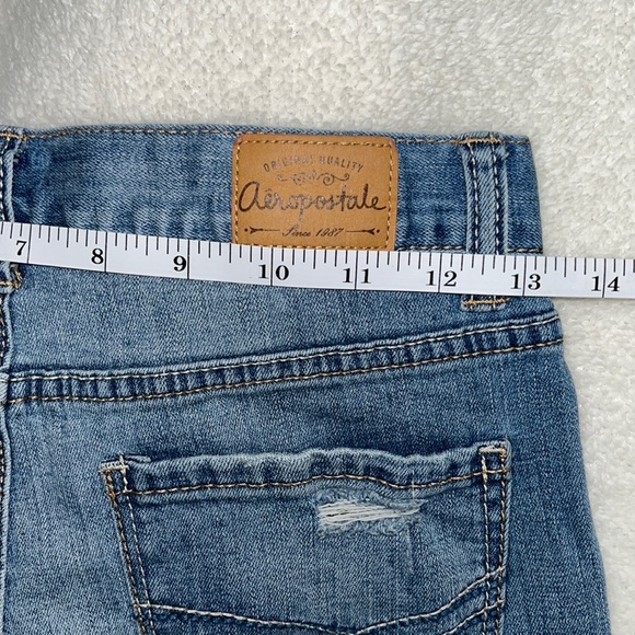 Aeropostale Distressed Boyfriend Jeans Size 000 - Picture 12 of 15